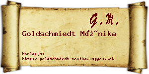 Goldschmiedt Mónika névjegykártya